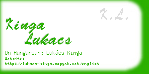 kinga lukacs business card